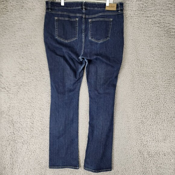 Lauren Ralph Lauren Jeans Womens 16W Dark Wash Stretch High Rise Bootcut *Read* - Picture 9 of 12
